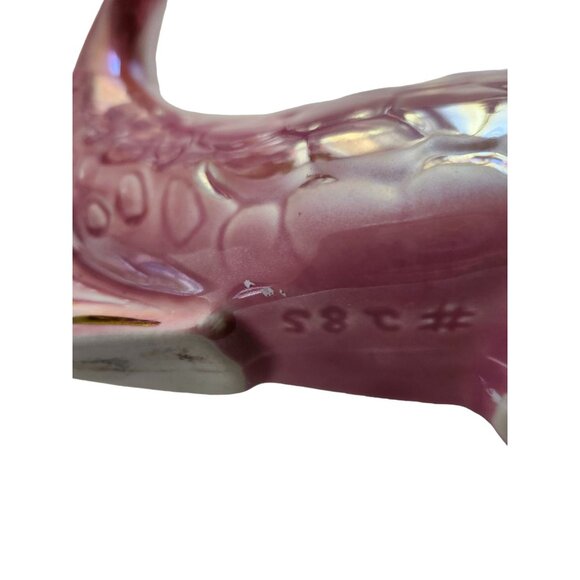 Opalescent Pink Stanford Ware Koi Fish Planter Mid Century Modern #285 Iridescen - Picture 7 of 7